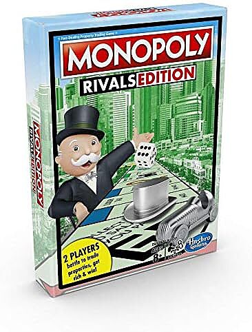 Monopoly Rivals Edition 2 Player Game Hasbro Gaming New Factory Sealed