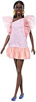 Barbie Fashionistas Doll #216 with Tall Body & Black Hair in Low Ponytail