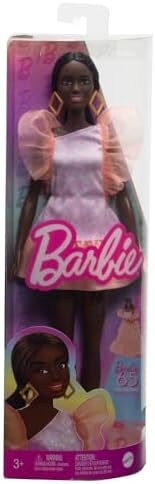 Barbie Fashionistas Doll #216 with Tall Body & Black Hair in Low Ponytail
