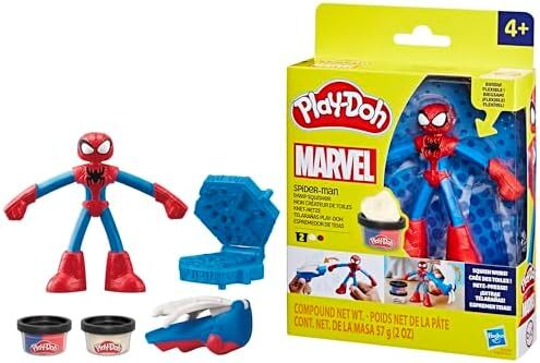 Play-Doh Marvel Spider-Man Thwip Squisher Set with Bendy Action Figure