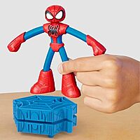 Play-Doh Marvel Spider-Man Thwip Squisher Set with Bendy Action Figure