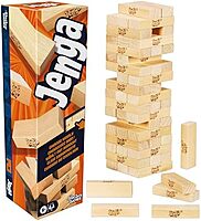 Official Hasbro Games Jenga Game| Original Wood Block Game | Stacking Tower | Ages 6+