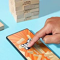 Official Hasbro Games Jenga Game| Original Wood Block Game | Stacking Tower | Ages 6+