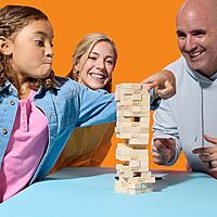 Official Hasbro Games Jenga Game| Original Wood Block Game | Stacking Tower | Ages 6+