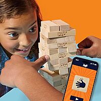 Official Hasbro Games Jenga Game| Original Wood Block Game | Stacking Tower | Ages 6+