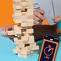 Official Hasbro Games Jenga Game| Original Wood Block Game | Stacking Tower | Ages 6+