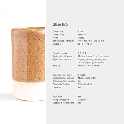 Sara Low Fire Textured  Light Brown B100