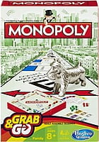 Monopoly Grab & Go Board Game (Travel Mini Size)