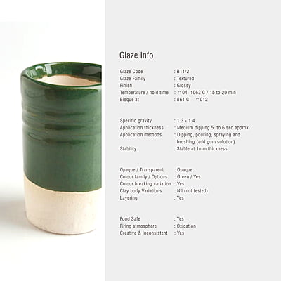 Sara Low Fire Textured Basil Green B11/2