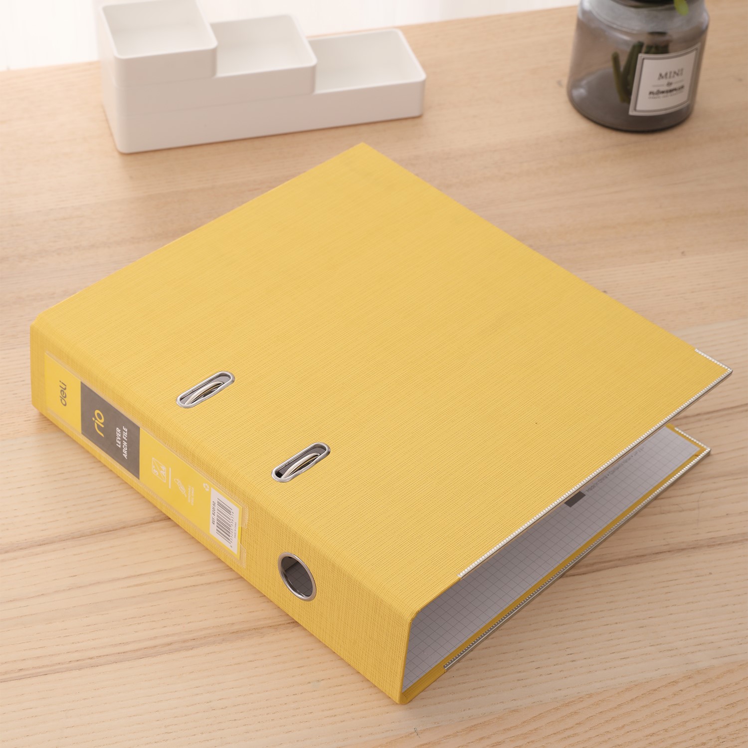 DELI B20150 A4 RIO PVC BOX FILE YELLOW