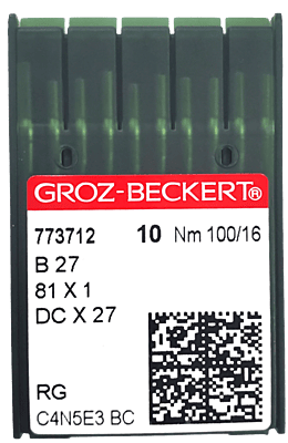 GROZ BECKERT NEEDLE SYSTEM B27 GROZ BECKERT NEEDLE SYSTEM B27