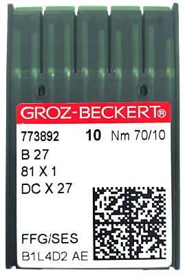 GROZ BECKERT NEEDLE SYSTEM B27 BALL POINT  GROZ BECKERT NEEDLE SYSTEM B27 BALL POINT
