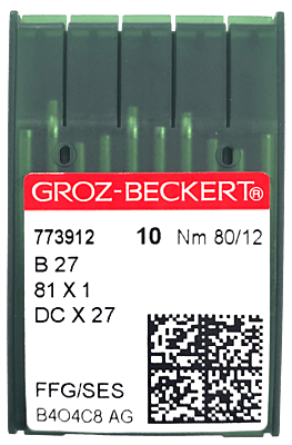 GROZ BECKERT NEEDLE SYSTEM B27 BALL POINT  GROZ BECKERT NEEDLE SYSTEM B27 BALL POINT
