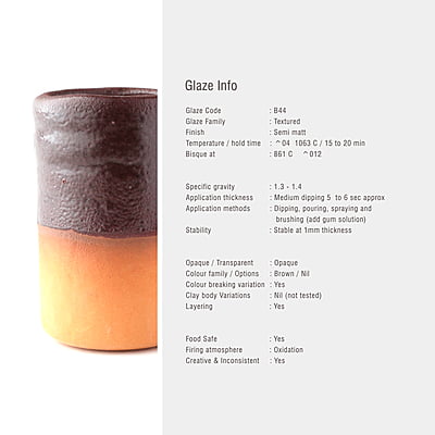 Sara Low Fire Textured Brown B44