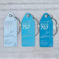 Aviationtag Icelandair Boeing 757 - TF-FIU - Light Blue