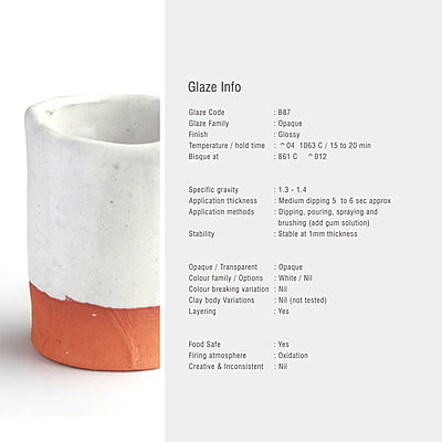 Sara Low Fire Opaque Bright White B87
