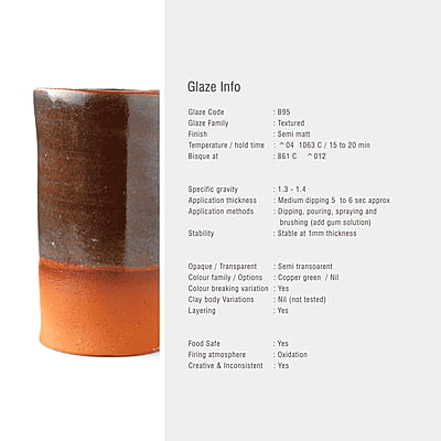 Sara Low Fire Textured  B95