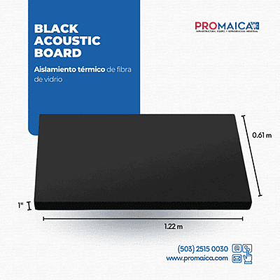 BLACK ACOUSTIC BOARD 597894 BLACK ACOUSTIC BOARD 597894