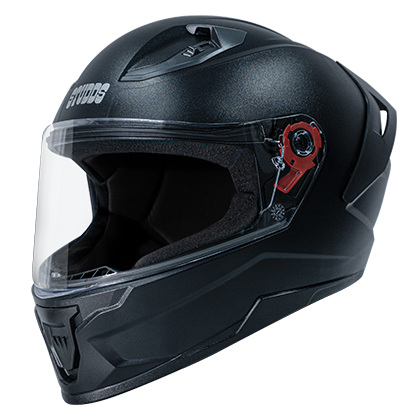 STUDDS RAIDER SUPER WITH SPOLIER MATT BLACK C/V (L)