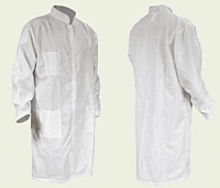 BATA ANTIESTATICA BLANCA TALLA CHICA