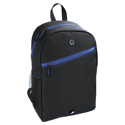 Backpack With Contrast Colour Diagonal Zip
