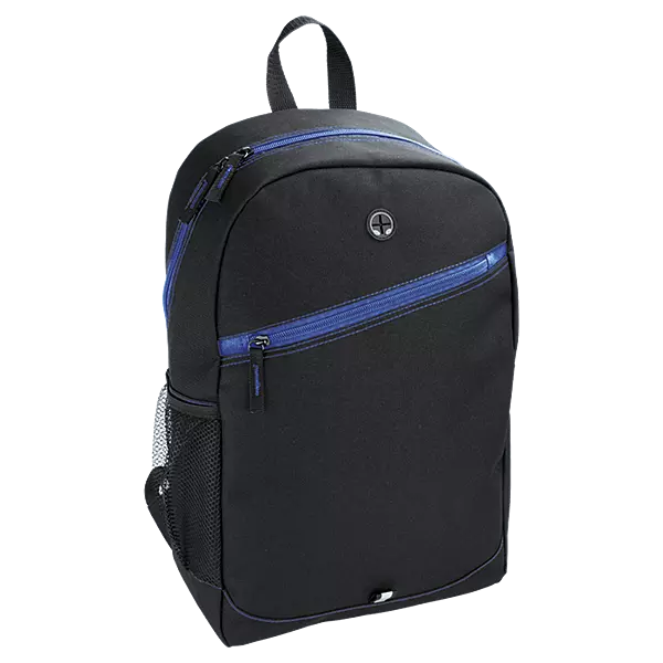 Backpack With Contrast Colour Diagonal Zip