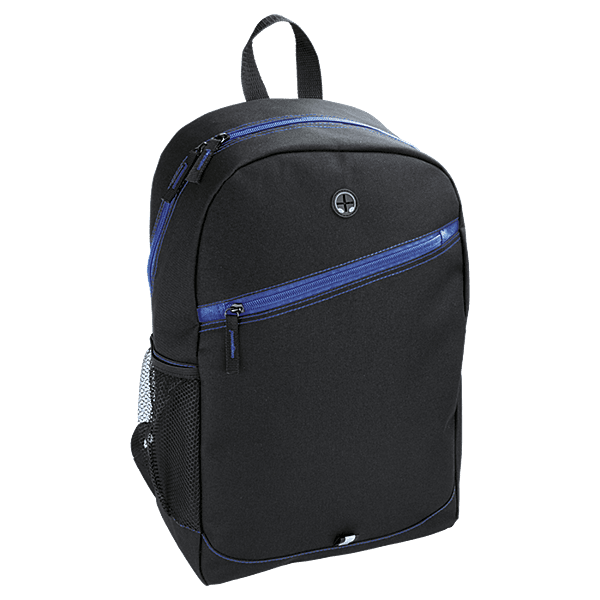Backpack With Contrast Colour Diagonal Zip