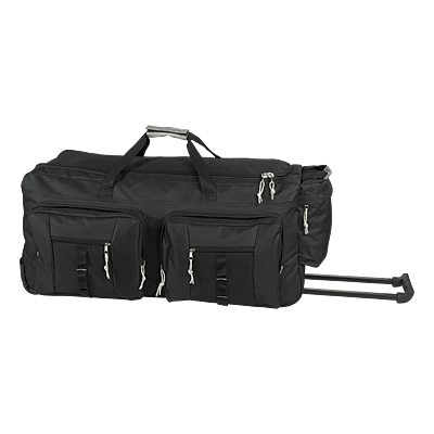Dual Front Pocket Rolling Travel Duffel