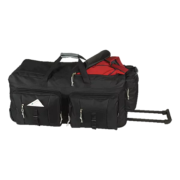 Dual Front Pocket Rolling Travel Duffel