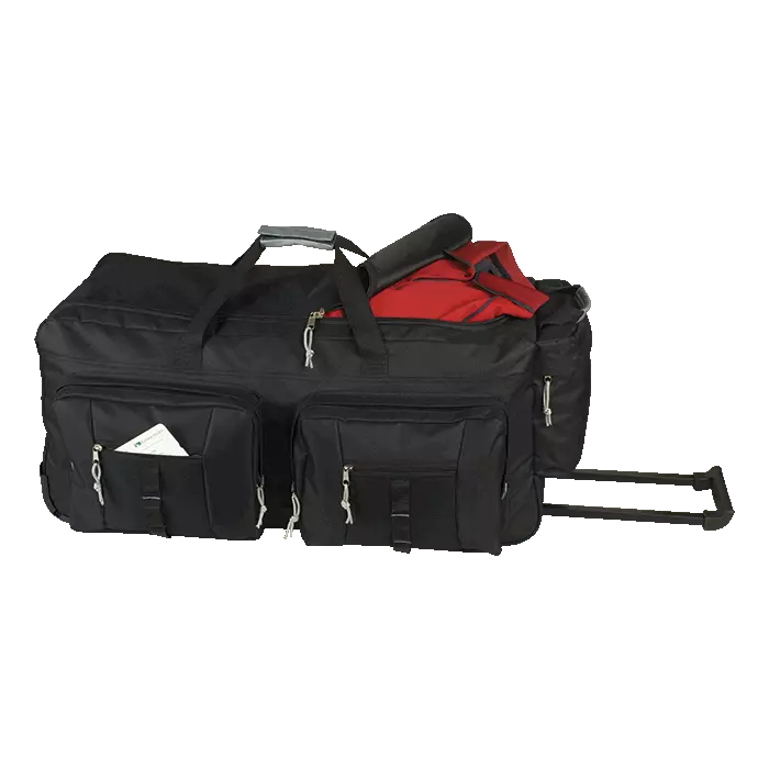 Dual Front Pocket Rolling Travel Duffel