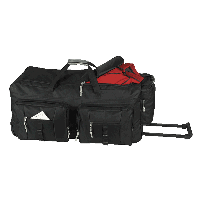 Dual Front Pocket Rolling Travel Duffel
