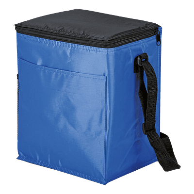 12 Can Cooler with 2 Exterior Pockets 70D PEVA Lining