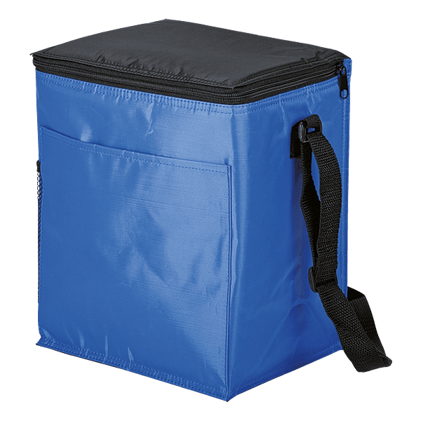 12 Can Cooler with 2 Exterior Pockets 70D PEVA Lining