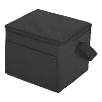 6 Can Cooler with Foil Liner and Pocket Non-Woven Foil Linin