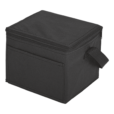 6 Can Cooler with Foil Liner and Pocket Non-Woven Foil Linin