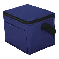 6 Can Cooler with Foil Liner and Pocket Non-Woven Foil Linin