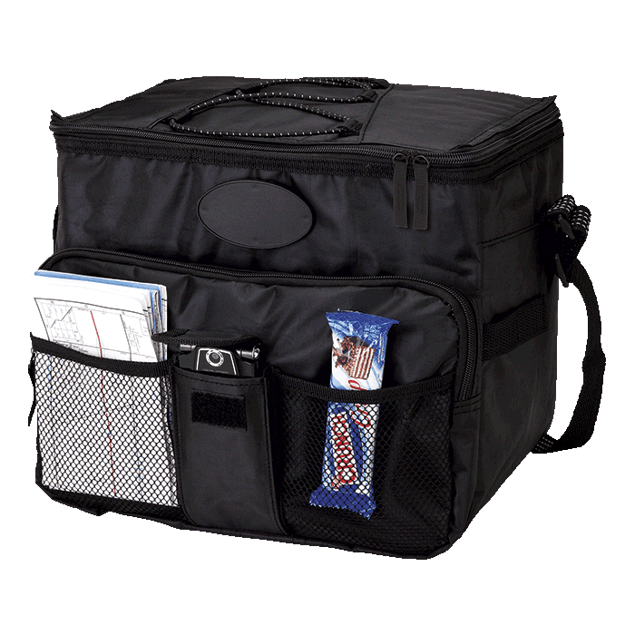 18 Can Cooler with 2 Front Mesh Pockets