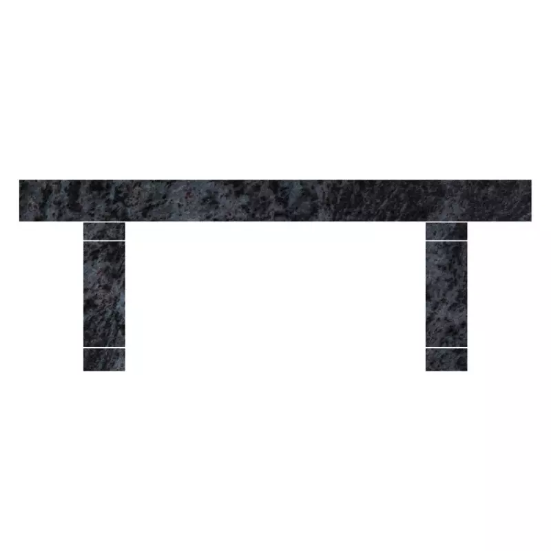 42"X14"X4" - GARDEN BENCH SEAT, P5 - BAHAMA BLUE