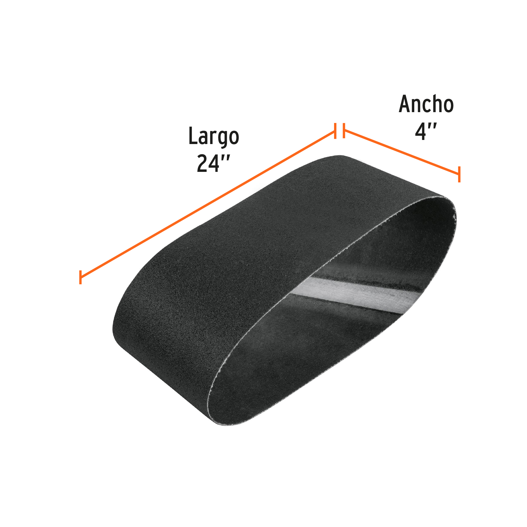 Banda de lija para vidrio 4 X 24' grano 100 - BALI-4100V / 17907
