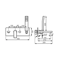 BUILT IN BATH MIXER-ALGEO