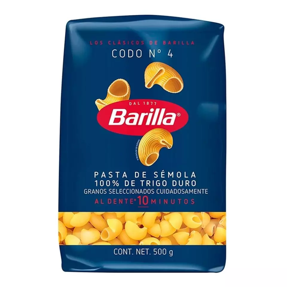 BARILLA PASTA CODO NO 4 500 G