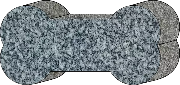 DOG BONE/16X8X2/Barra Gray/P1SAWN