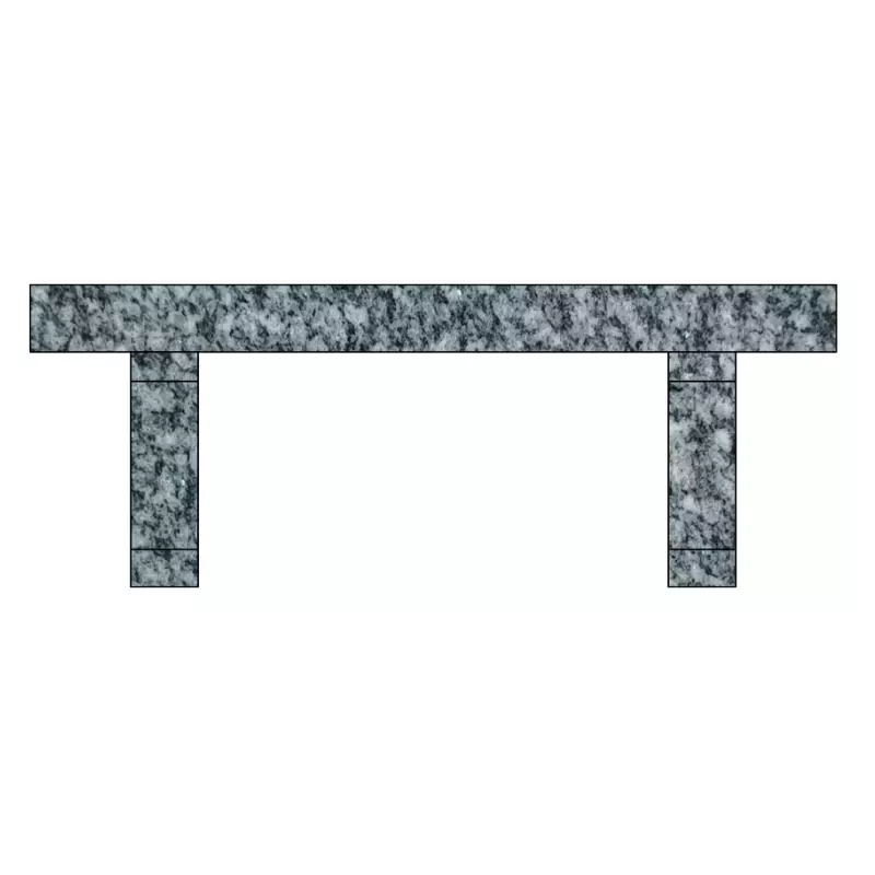 GARDEN BENCH/48X14X18/Barra Gray/P5