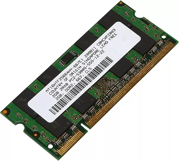 BARRETTE DE RAM LAPTOP DDR2 2 GO 6400