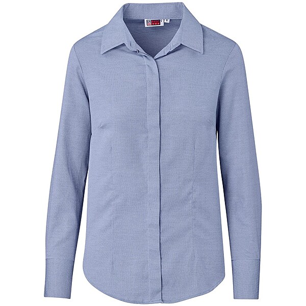 Ladies Long Sleeve Wallstreet Shirt - Navy