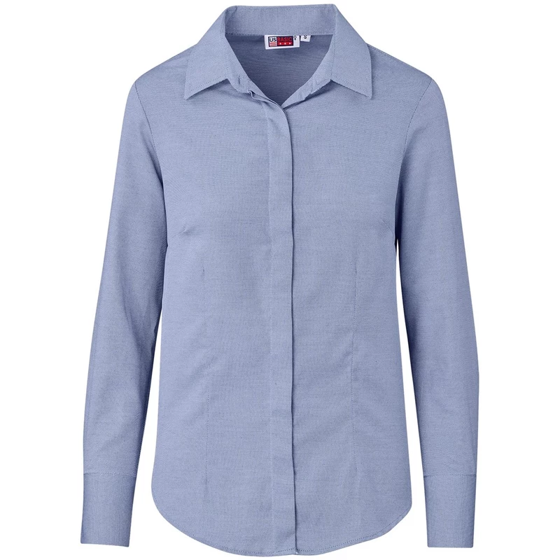 Ladies Long Sleeve Wallstreet Shirt - Navy