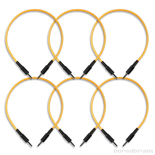 6-Pack 12-inch Solar Orange Patch Cables