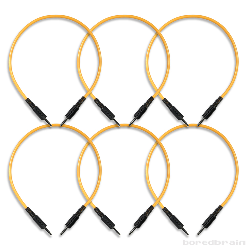 6-Pack 12-inch Solar Orange Patch Cables
