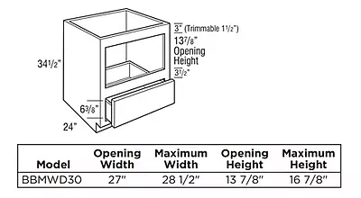 Omni Base Built-In Microwave With Drawer 30"