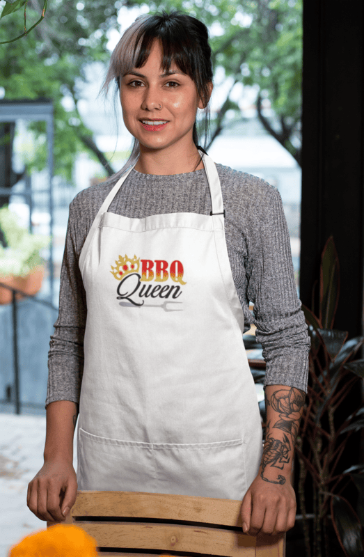 BBQ Queen Embroidered Apron